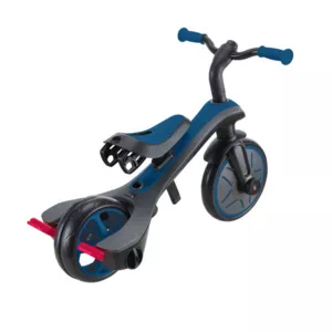 Tricycle 4 in 1 GLOBBER EXPLORER TRIKE with canopy in royal blue color