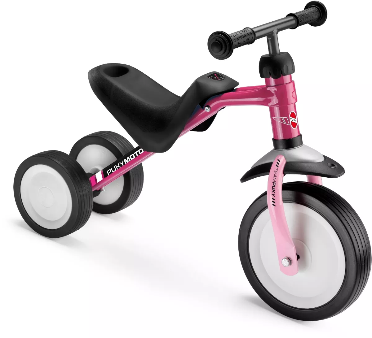 Children's tricycle with adjustable seat - PUKYMOTO in pink