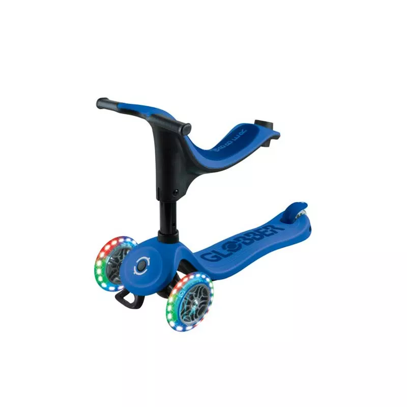 Scooter 4 in 1 GLOBBER GO UP SPORTY LIGHTS 360° - blue