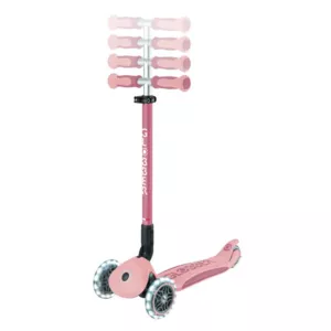 Тротинетка 5 в 1 GLOBBER GO UP DELUXE LIGHTS 360° - пастелно розова