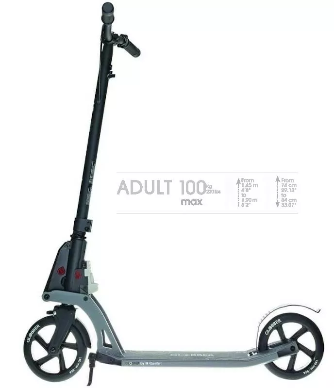 Scooter ONE K180 for adults - black