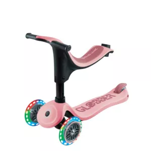 Scooter with seat 4 in 1 GLOBBER GO UP SPORTY LIGHT - pastel pink