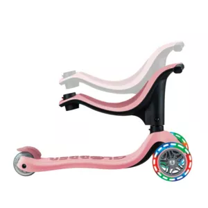 Scooter with seat 4 in 1 GLOBBER GO UP SPORTY LIGHT - pastel pink