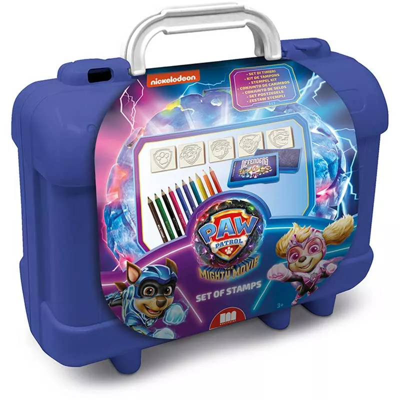 Творческо куфарче "Пес Патрул" с аксесоари за оцветяване и 5 печата