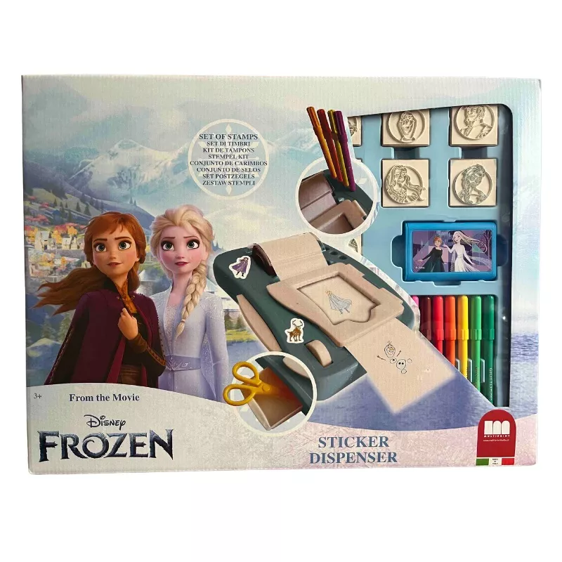 Creative set "Frozen 2" with sticker machine and accessories.