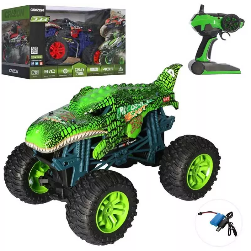 Highly capable "Monster" jeep, for various terrains, RC 1:10