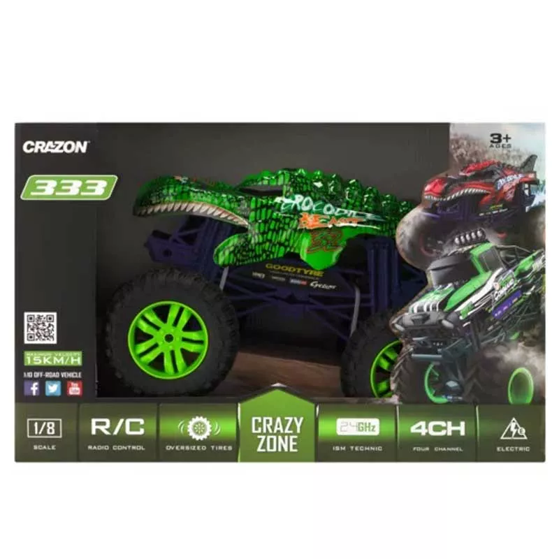 Highly capable "Monster" jeep, for various terrains, RC 1:10