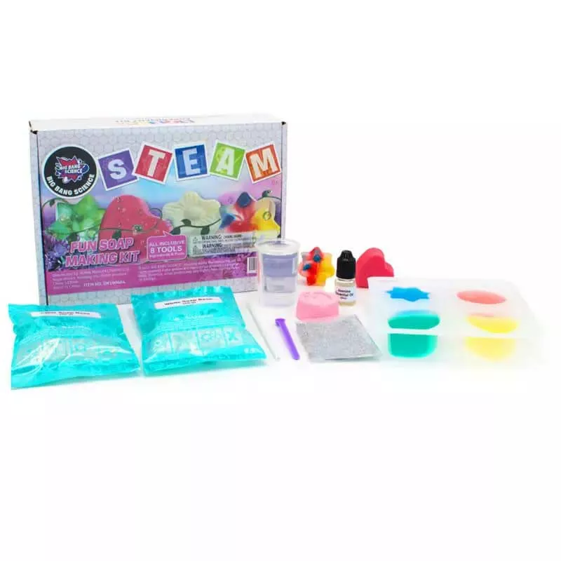 Fun kids set of colorful soaps