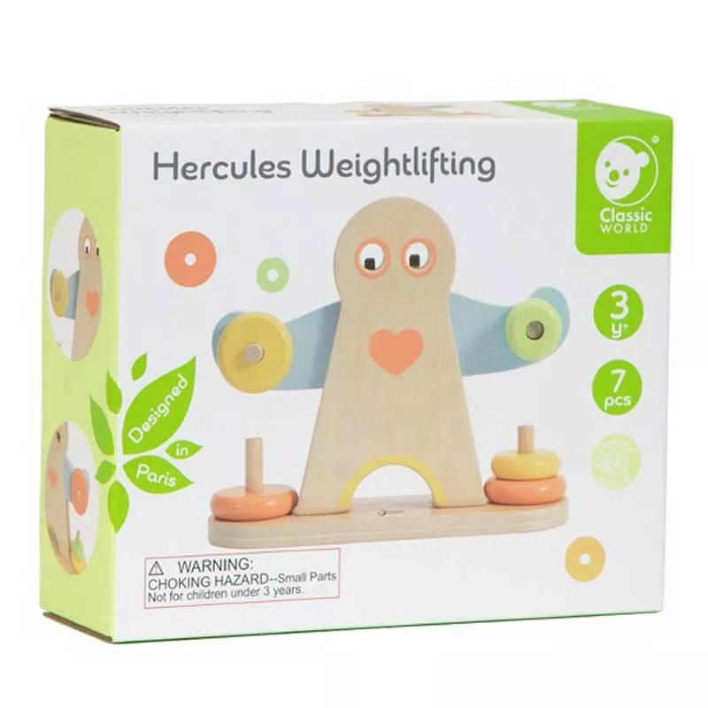 Fun wooden toy for skill and coordination - Hercules