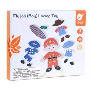 Funny children's stringing game - Choose a profession, for boys