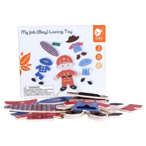 Funny children's stringing game - Choose a profession, for boys