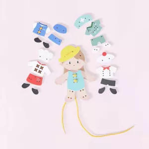 Fun children's threading game - Choose a profession, for girls