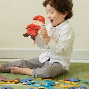 Fun children's threading game - Choose a profession, for girls