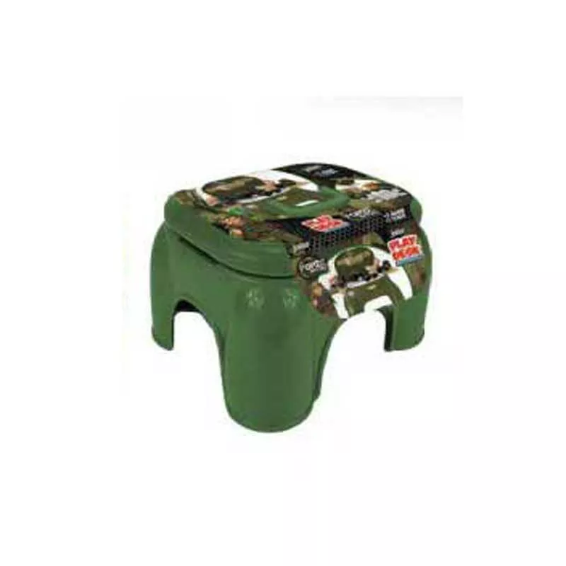 Fun gaming chair with accessories for a boy, military set