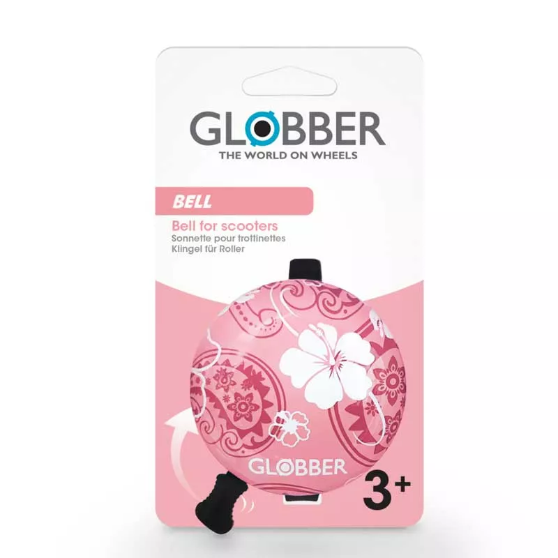 BELL FOR KIDS' SCOOTERS AND TRICYCLES GLOBBER - PASTEL PINK