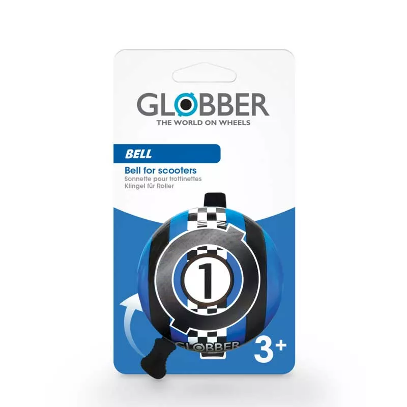 Handlebar bell for kids scooters and tricycles GLOBBER - blue