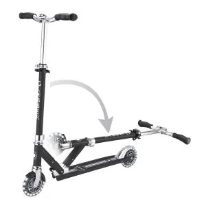 Aluminum children's scooter GLOBBER FLOW ELEMENT LIGHTS - black