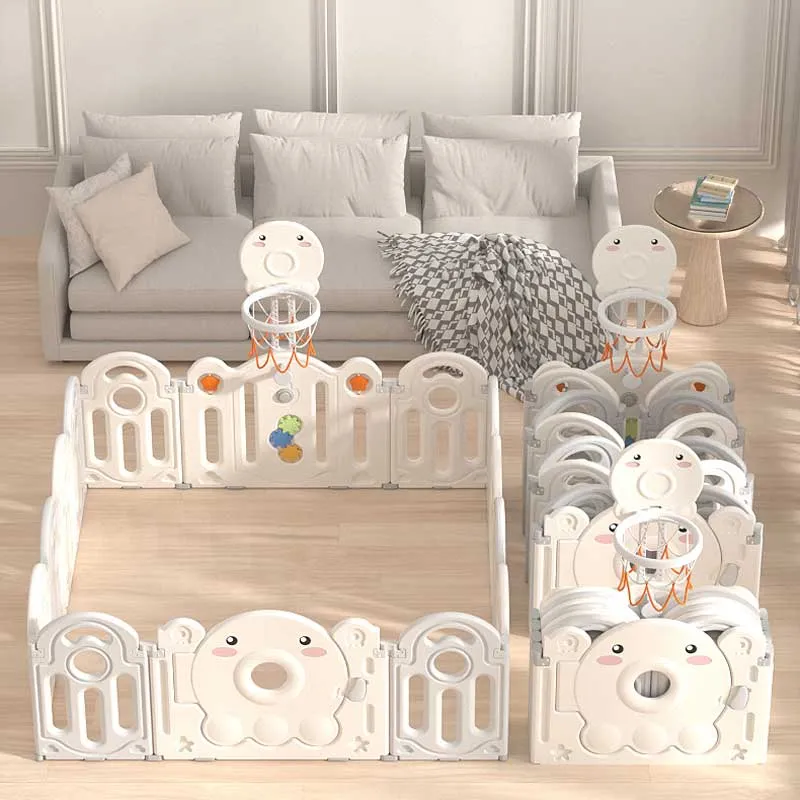 Бебешка ограда с баскетболен кош и табло с активности - Октопод