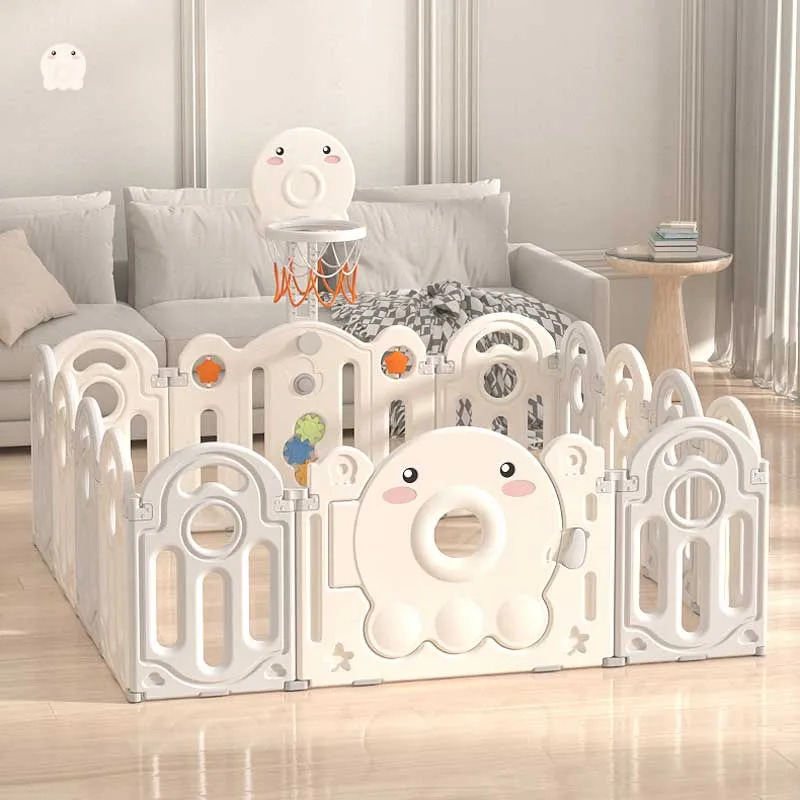 Бебешка ограда с баскетболен кош и табло с активности - Октопод