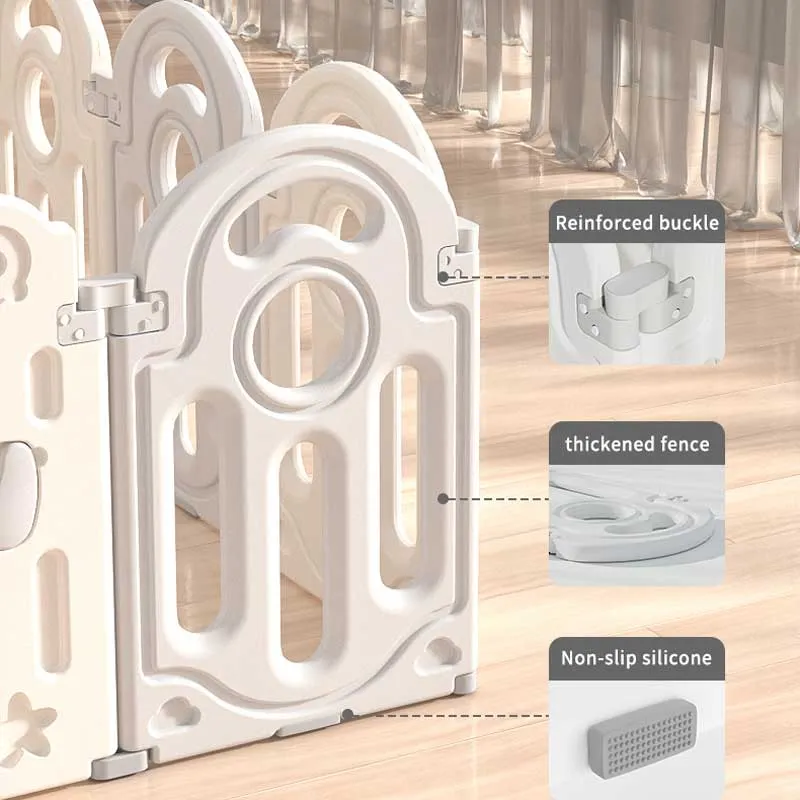 Бебешка ограда с баскетболен кош и табло с активности - Октопод