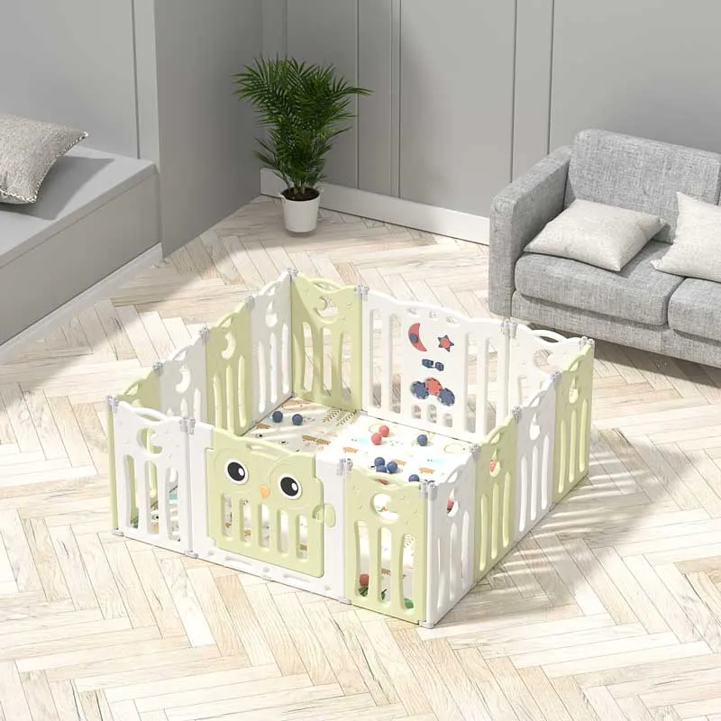 Бебешка ограда за безопасна игра, Зелено бухалче