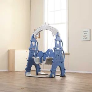 Бебешка пластмасова люлка, синя