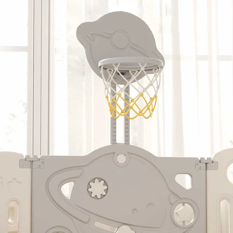 Детска къщичка с ограда и баскетболен кош - Космонавт