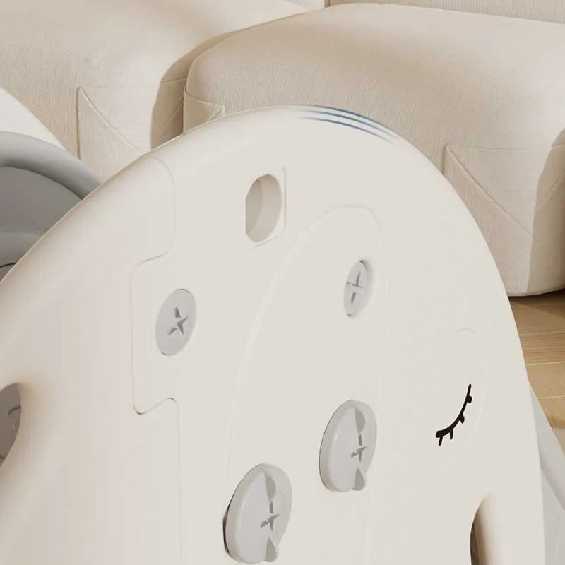 Детска пързалка с баскетболен кош Слонче - кафява