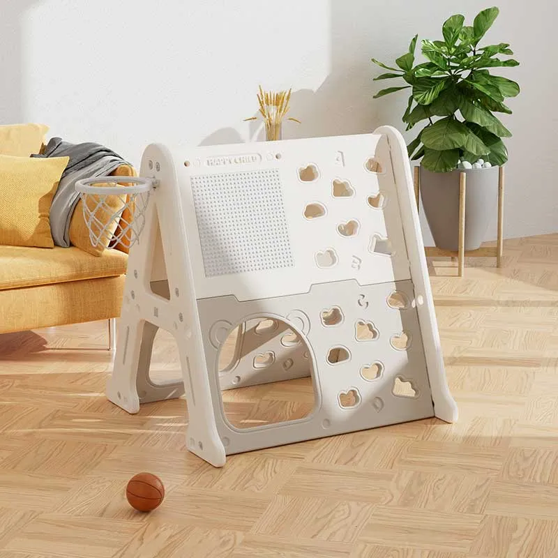 Children's plastic climbing wall 5 in 1, grey