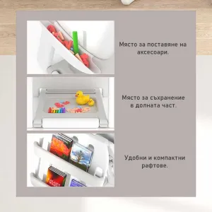 Детски комплект от дъска за рисуване 2 в 1 и стол, Червено мече