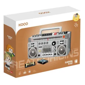 Детски конструктор Ретро касетофон - 1982 части