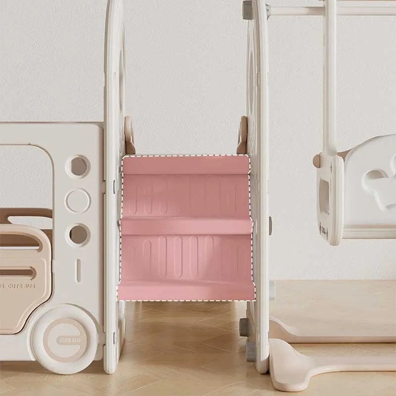 Детски център за игра 4 в 1, Автобус в кафяв цвят