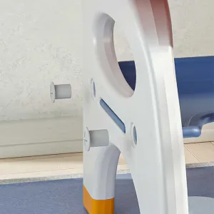 Детско бюро за писане и рисуване със столче в син и жълт цвят