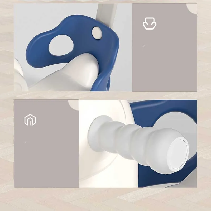 Child rocking horse 3-in-1 with parental control - blue