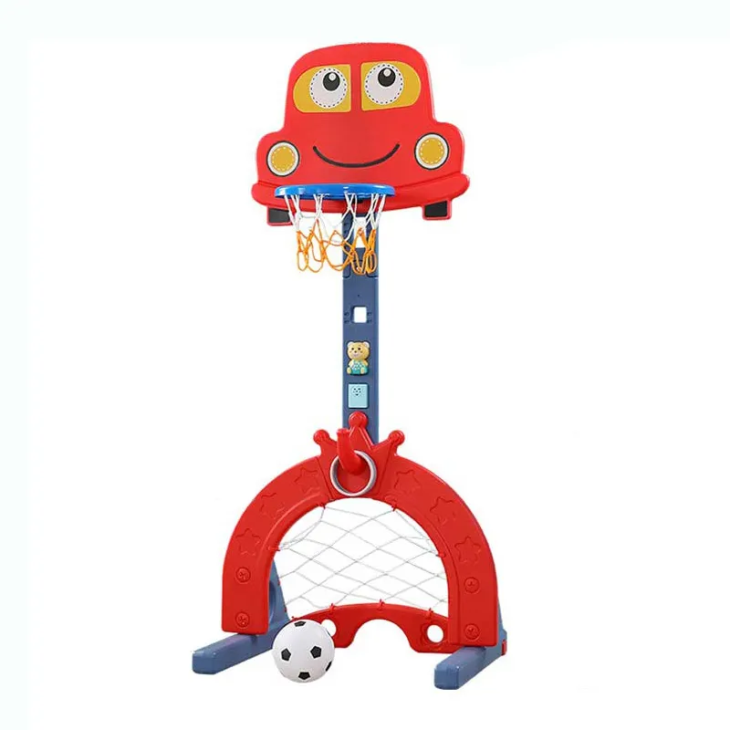 Интерактивен баскетболен кош 6 в 1, червен цвят