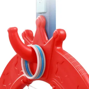 Интерактивен баскетболен кош 6 в 1, червен цвят