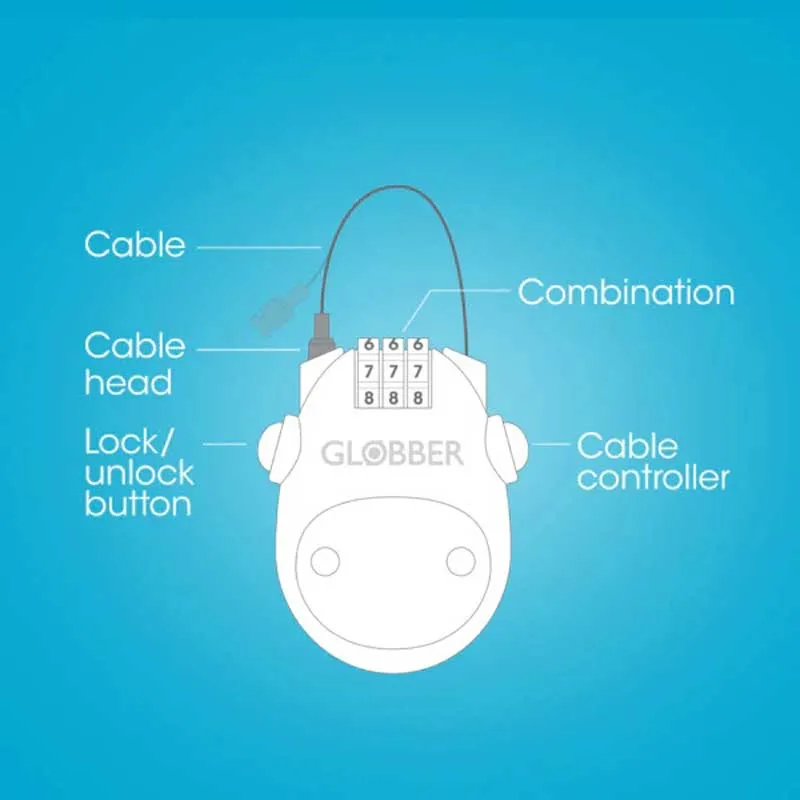 Катинар Globber за тротинетки и колела – син цвят