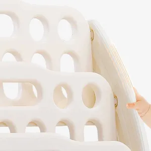 Combined children's bookshelf for books and toys - red