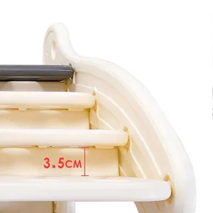 Combined children's bookcase for books and toys - yellow