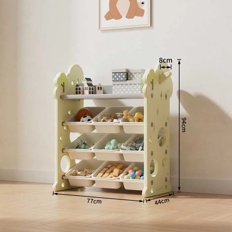 Organizer with toy holder - green color