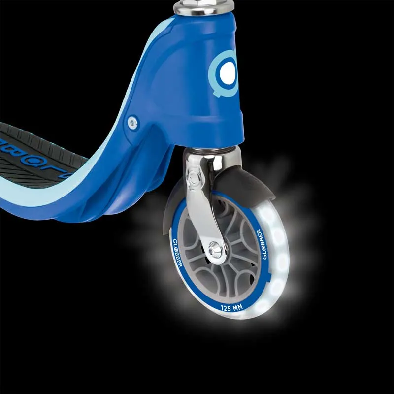 Light up scooter with two wheels FLOW 125 LIGHTS - blue