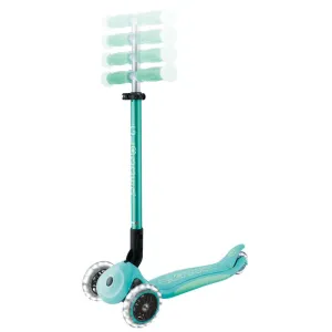 Foldable scooter with glowing handles ELITE GLOW LIGHTS, mint-colored