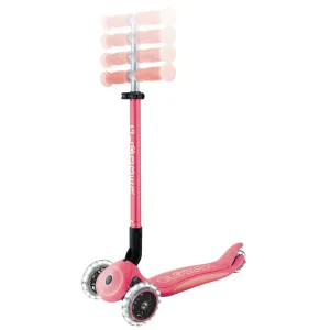 Foldable scooter with glowing handles ELITE GLOW LIGHTS, color coral