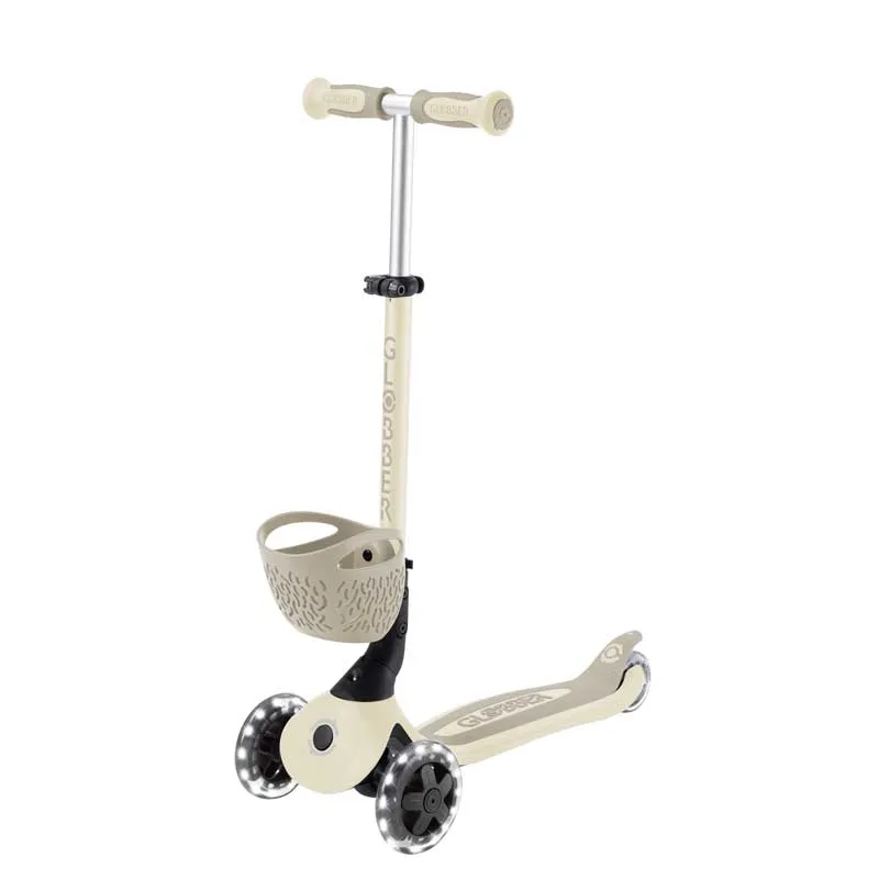 Scooter 5 in 1 GLOBBER BABY LEARN 360° FLASH LIGHTS - beige