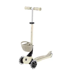 Scooter 5 in 1 GLOBBER BABY LEARN 360° FLASH LIGHTS - beige