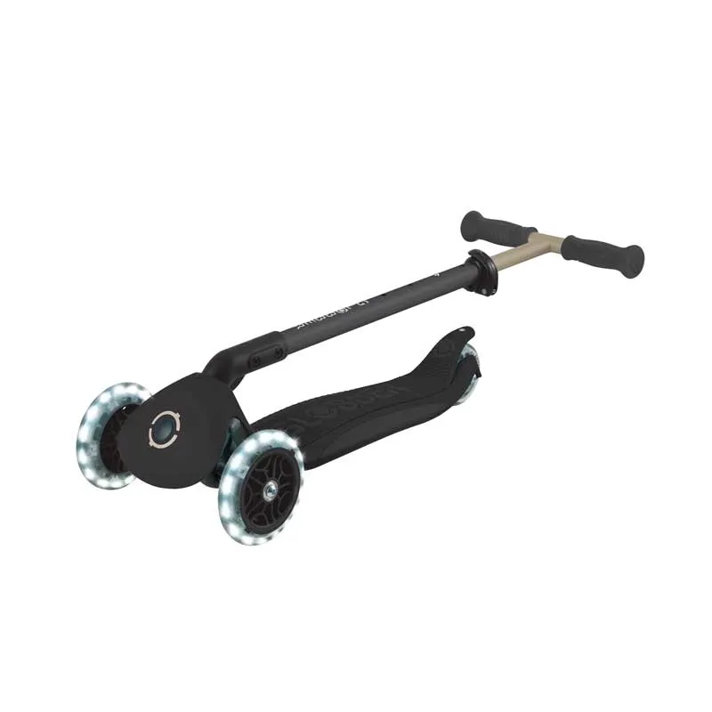 Тротинетка 5 в 1 GLOBBER GO UP DELUXE LIGHTS 360° - черна