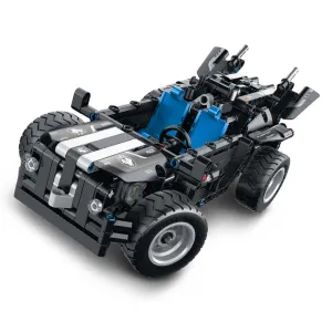 Детски пластмасов конструктор 2 в 1 Военен джип SWAT - 391 части