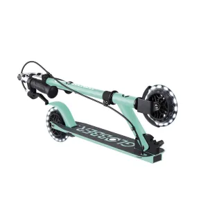 Scooter with hand brake FLOW ELEMENT JUNIOR LIGHTS, mint-colored