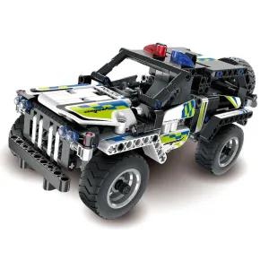 Детски пластмасов конструктор Полицейски джип - 199 части