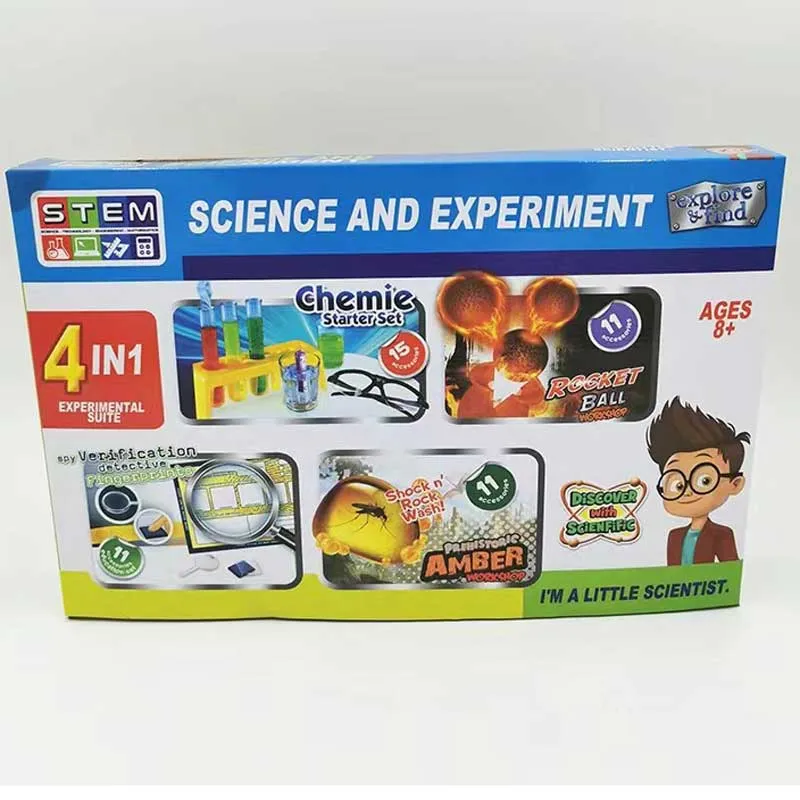 STEAM kit 4 in 1, Science and Experiments